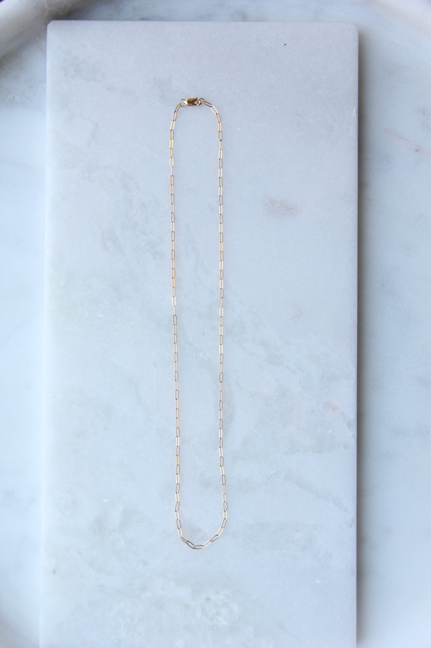 Paperclip Chain Link Necklace