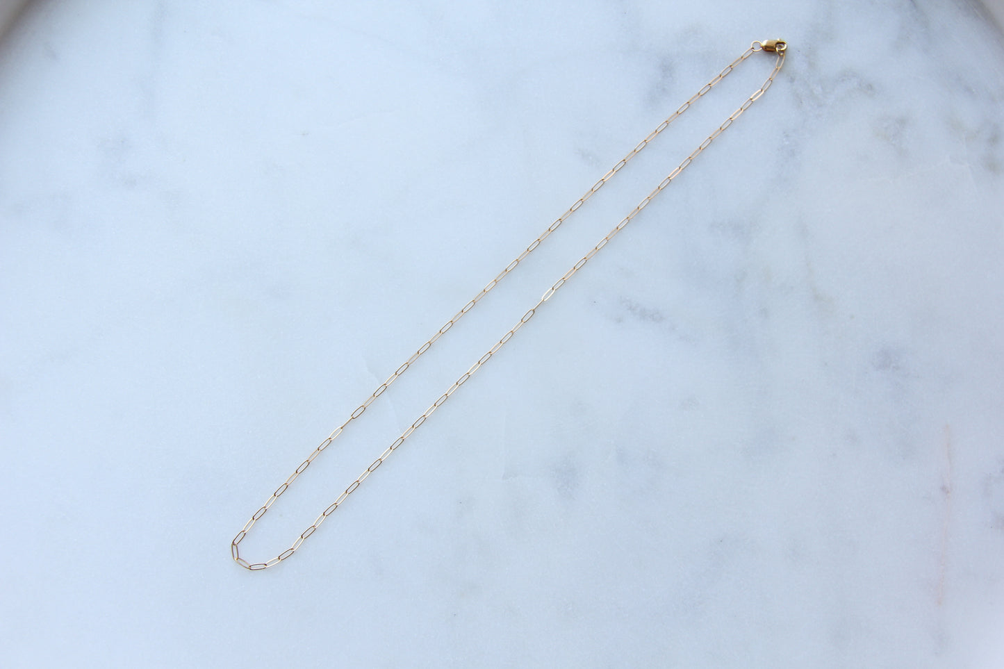 Paperclip Chain Link Necklace