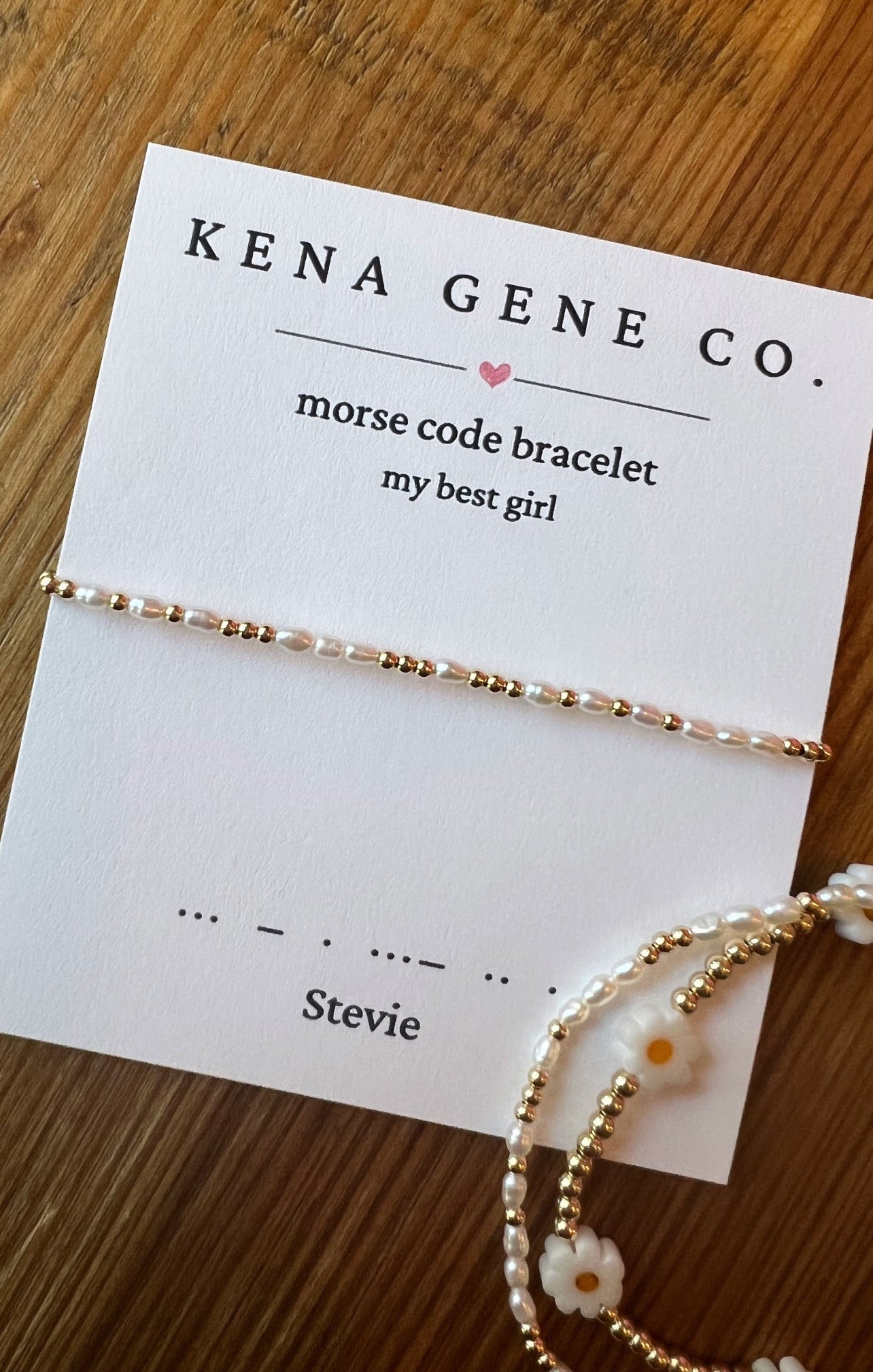 Pearl Custom Morse Code