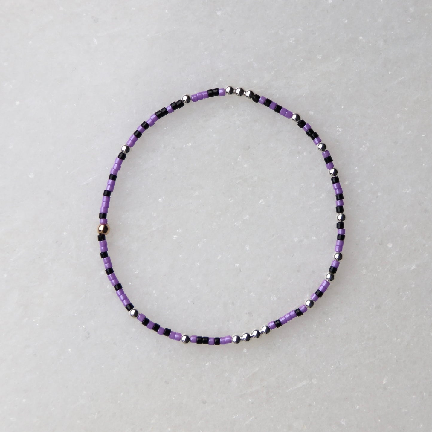 Purple, Black & Silver