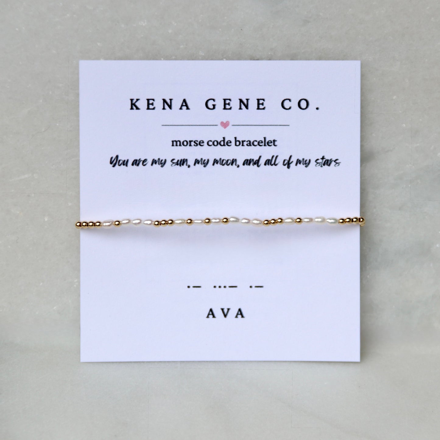 Pearl Custom Morse Code