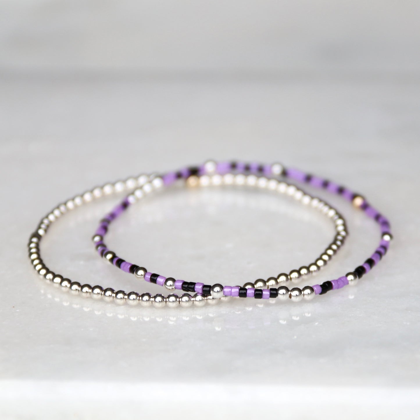 Purple, Black & Silver