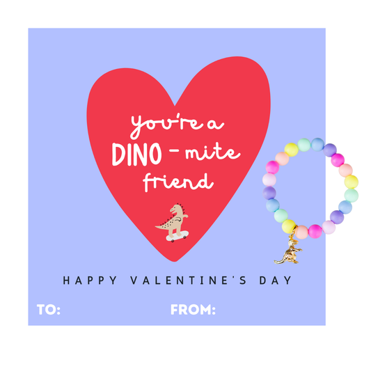 'You're a DINO-mite Friend' Valentine