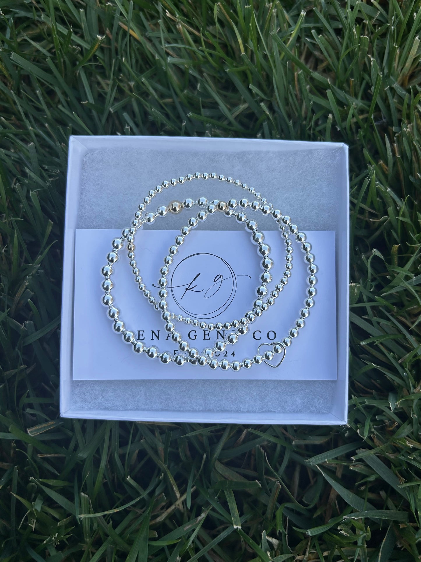 Sterling Silver Floating Heart