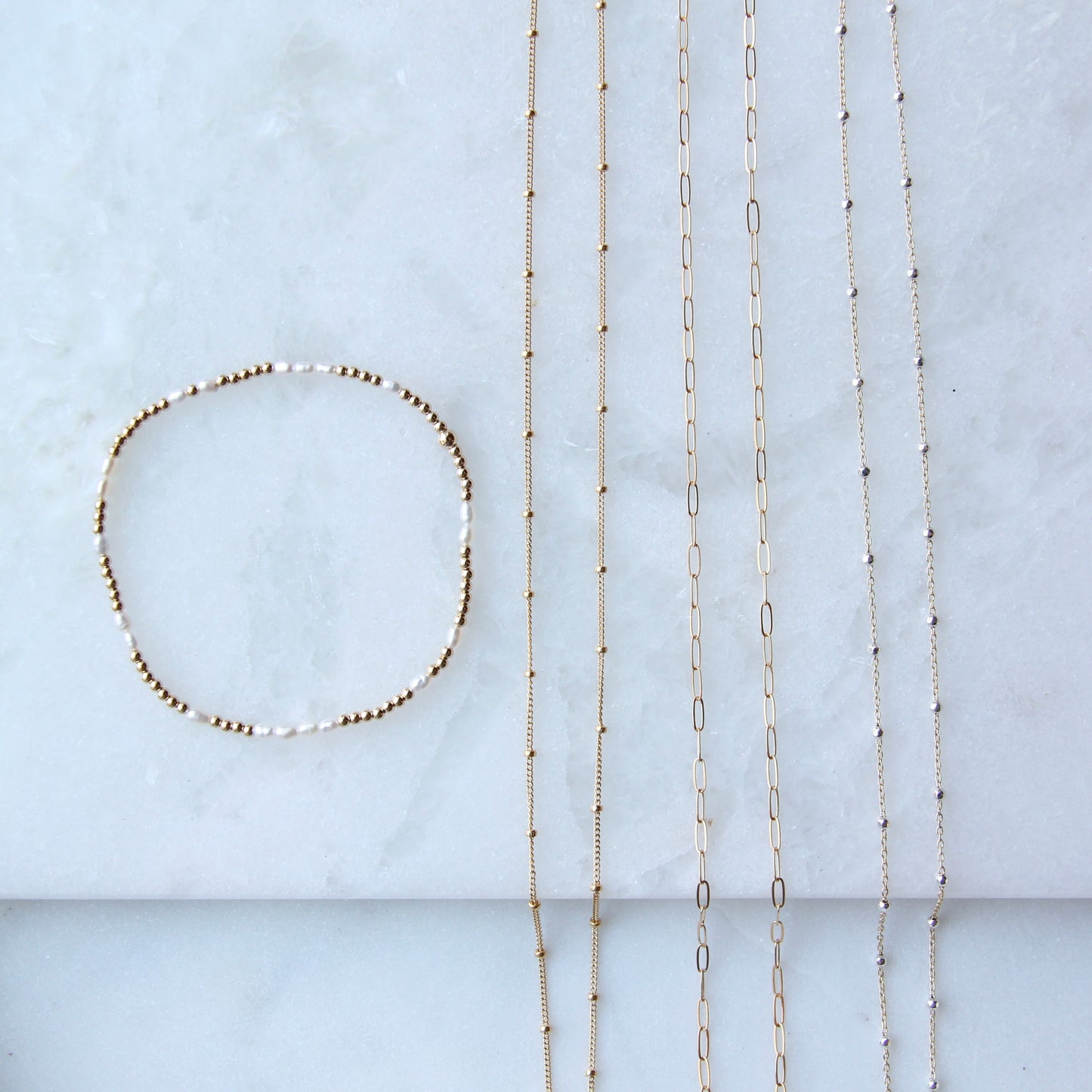 Satelite Two Toned Necklace