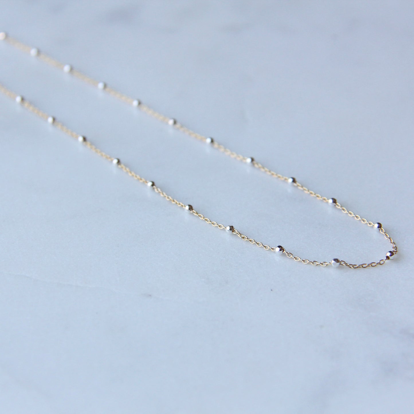 Satelite Two Toned Necklace