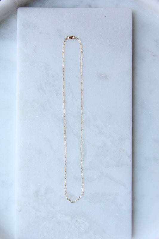 Paperclip Chain Link Necklace