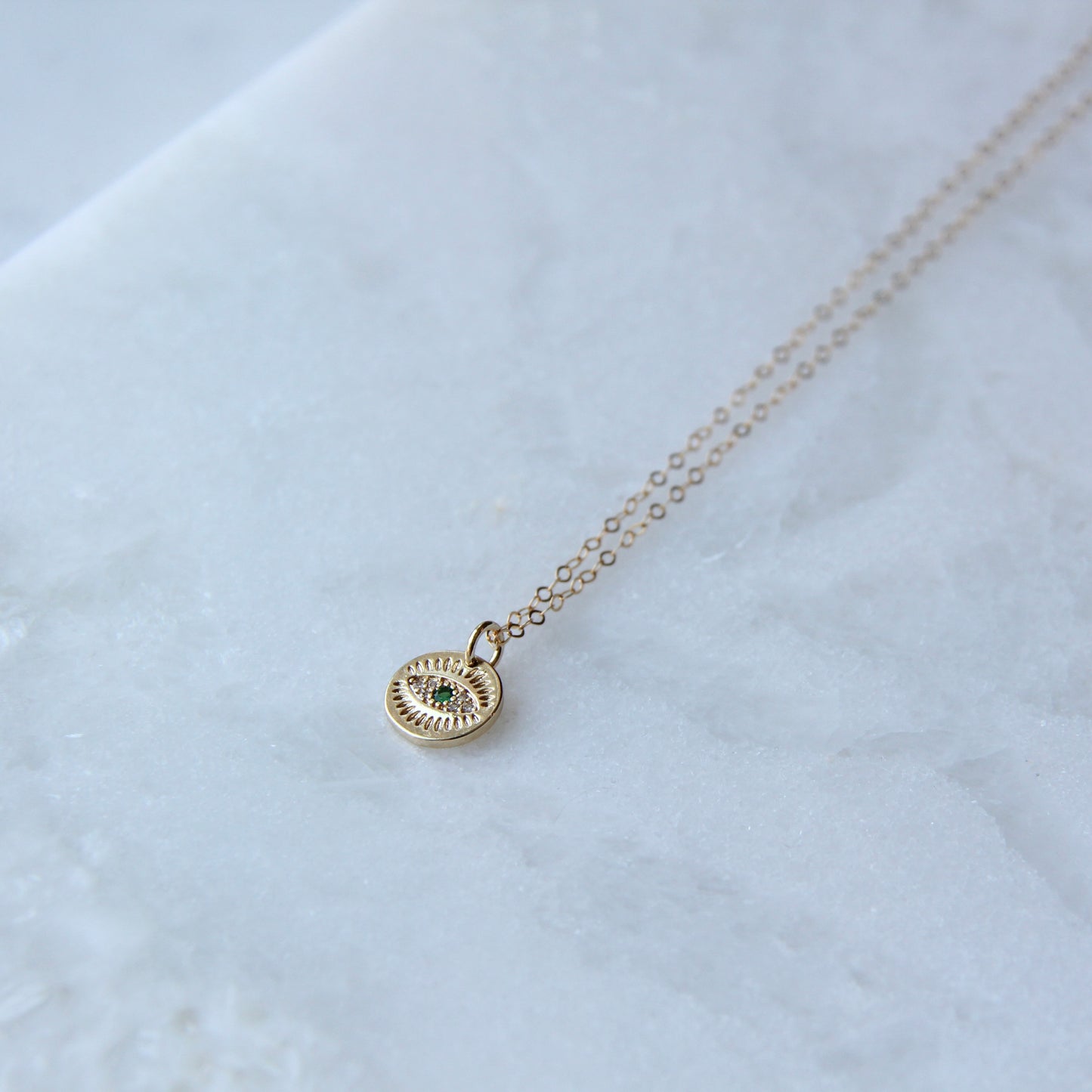Green Evil Eye Necklace