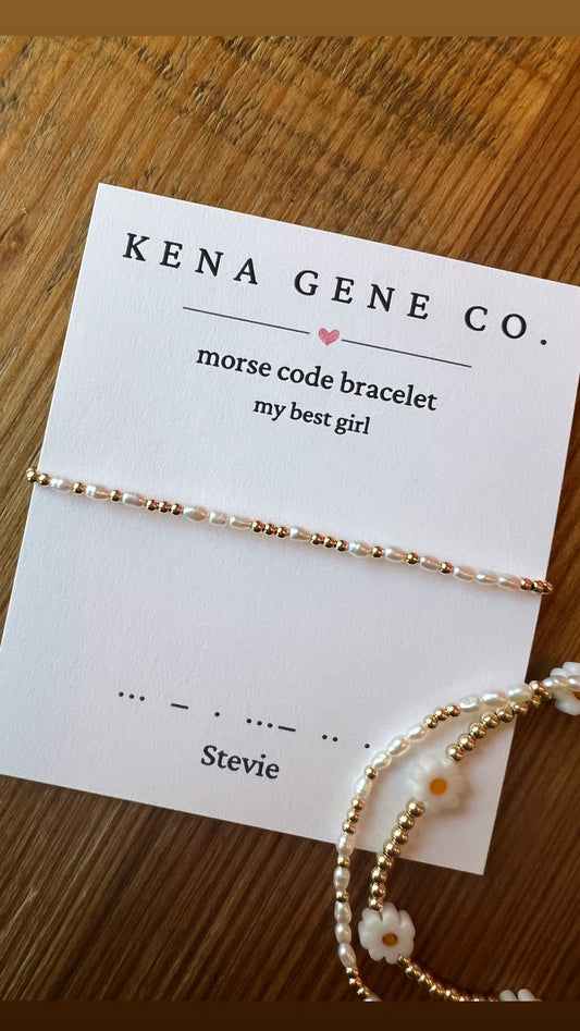 Pearl Custom Morse Code