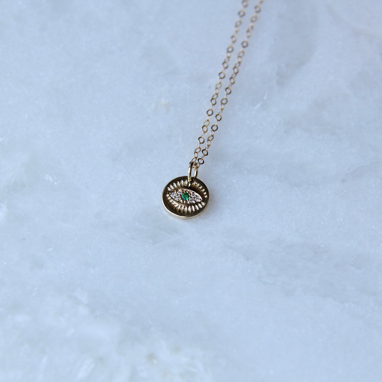 Green Evil Eye Necklace