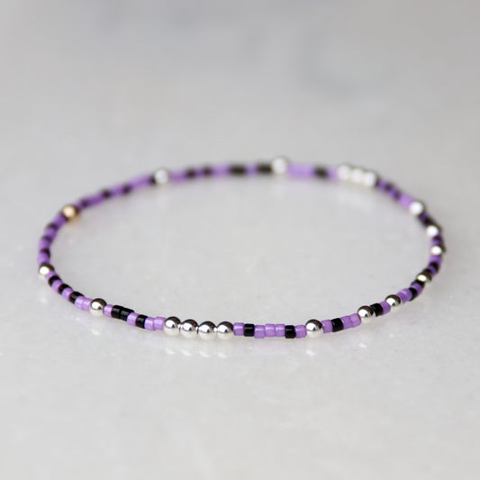 Purple, Black & Silver
