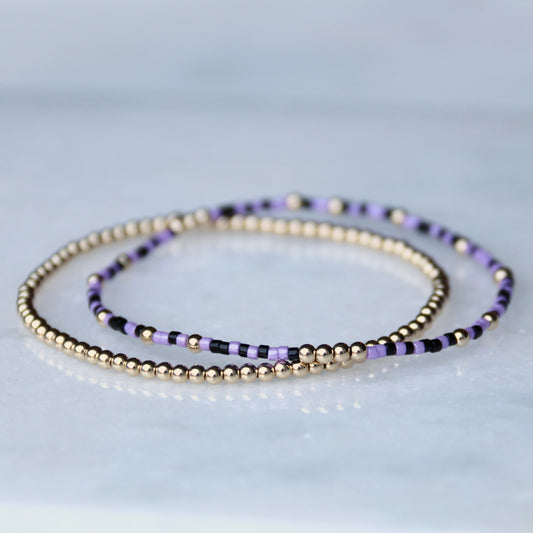 Purple, Black & Gold