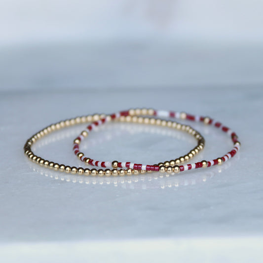 Maroon & White