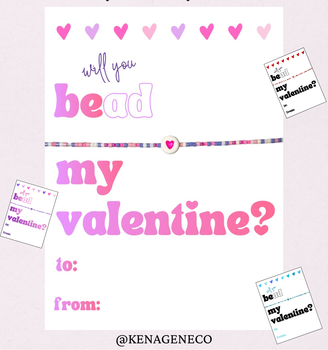 'Bead Mine' Valentines